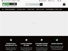 Tablet Screenshot of pokeritems.com